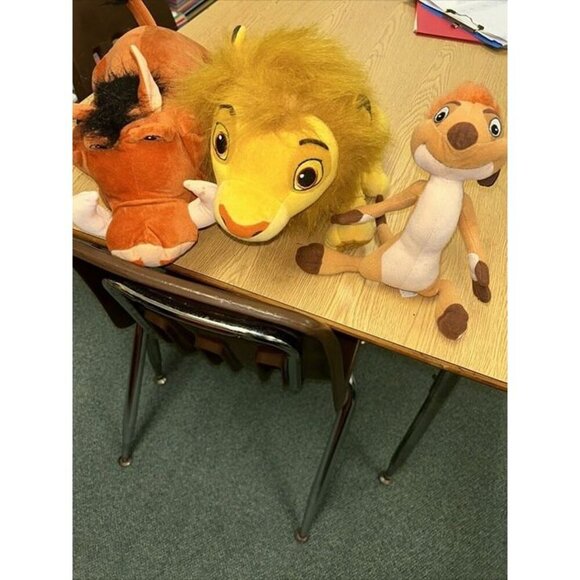 LION KING II SIMBA'S PRIDE Simba Timon Pumps Set Of 3 Plush - Picture 1 of 6